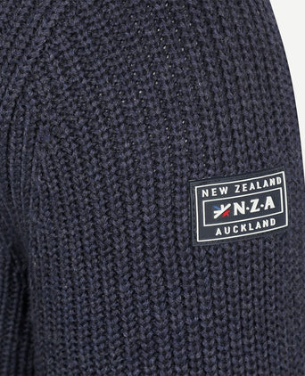 NZA halve rits trui ryder donkerblauw | Regular-fit