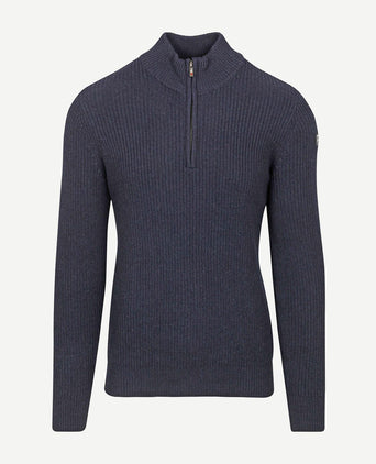 halve rits trui ryder donkerblauw