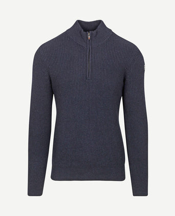 halve rits trui ryder donkerblauw