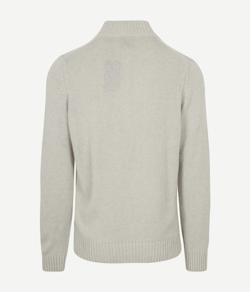 NZA halve rits trui wolmix adan greige | Regular-fit