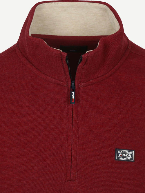 NZA halfzip samuel cherry red | Regular-fit