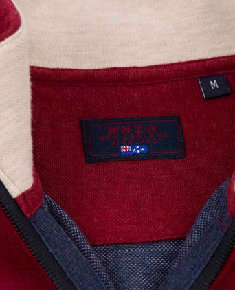 NZA halfzip samuel cherry red | Regular-fit