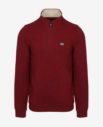 NZA halfzip samuel cherry red | Regular-fit