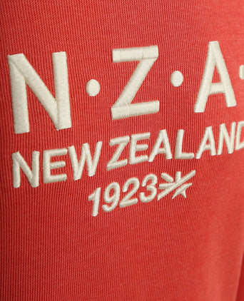 Hoodie french rib garment washed red
