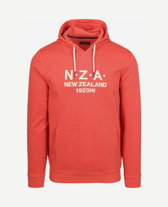 Hoodie french rib garment washed red