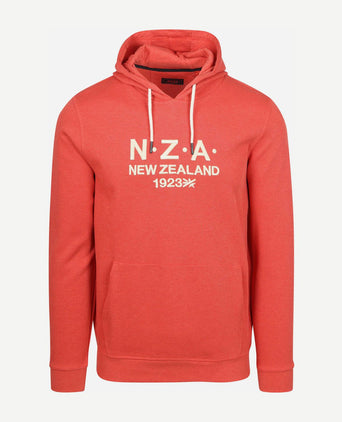 Hoodie french rib garment washed red