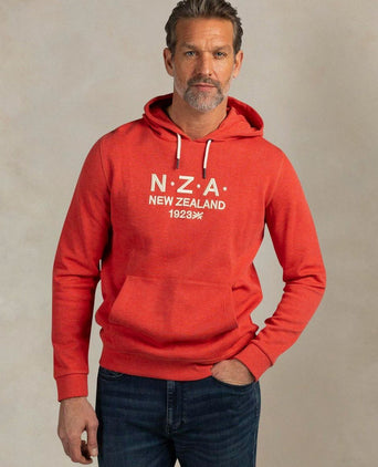 Hoodie french rib garment washed red