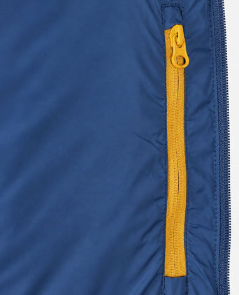 Jas padded Oxford blauw
