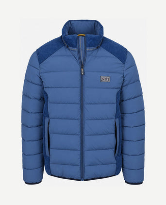 Jas padded Oxford blauw