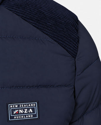 Jas padded Oxford donkerblauw