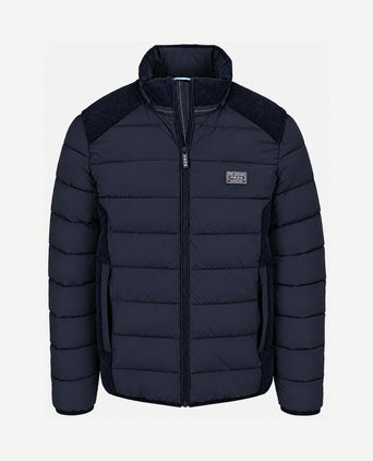 Jas padded Oxford donkerblauw