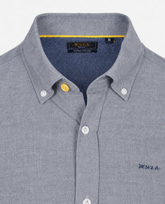 Overhemd bd barn twill donkerblauw