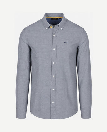 Overhemd bd barn twill donkerblauw