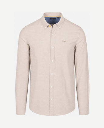 Overhemd bd barn twill zand