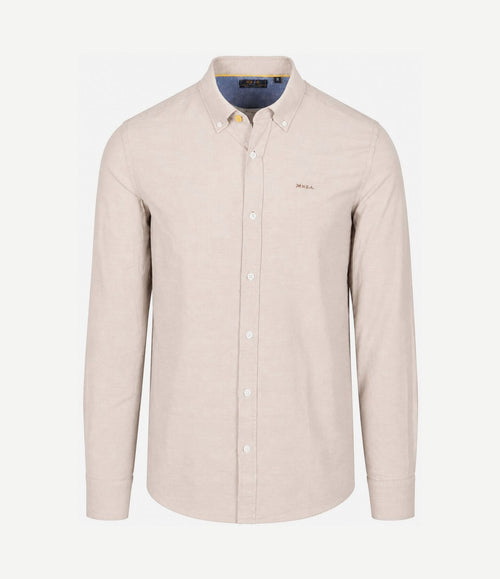 Overhemd bd barn twill zand