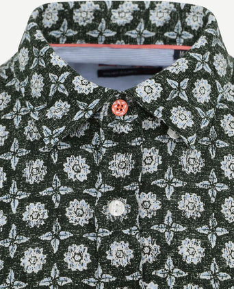 NZA overhemd huntly groen multicolour blauw | Regular-fit