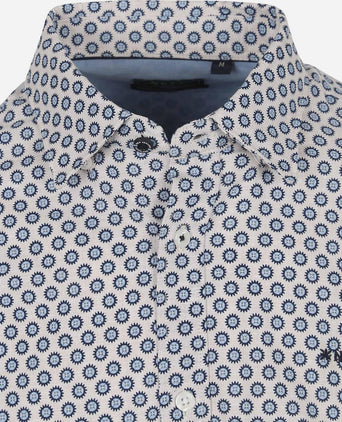 Overhemd jaden linnen blend blauw