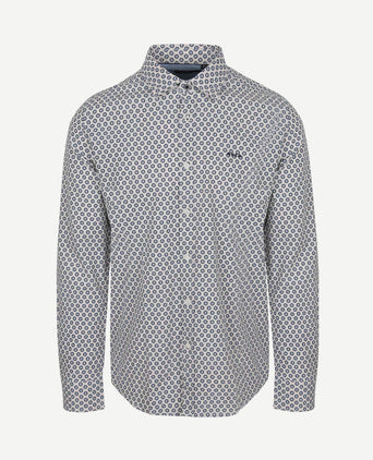 Overhemd jaden linnen blend blauw
