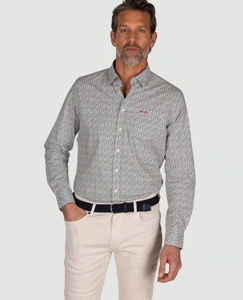 Overhemd kayson print multicolour