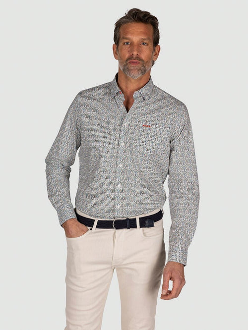 Overhemd kayson print multicolour