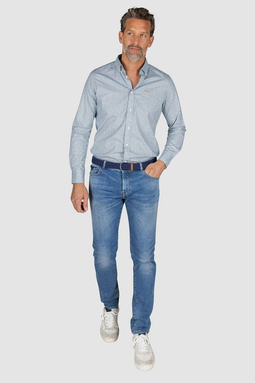 NZA overhemd kingston groen | Regular-fit