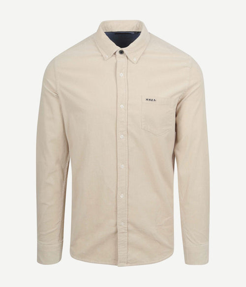 NZA overhemd omar fine corduroy ecru | Regular-fit