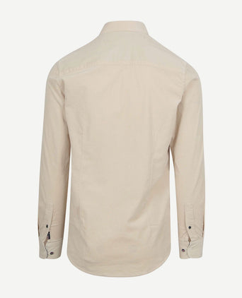 NZA overhemd omar fine corduroy ecru | Regular-fit
