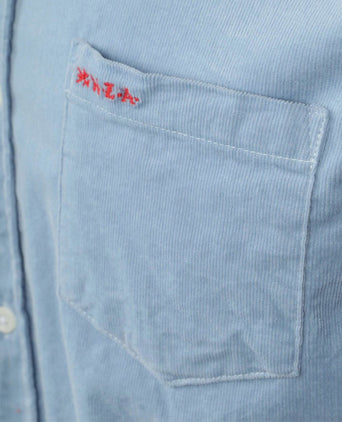 NZA overhemd omar fine corduroy lichtblauw | Regular-fit