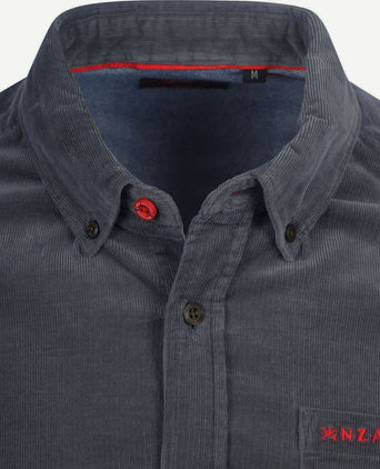 NZA overhemd omar fine corduroy donkerblauw | Regular-fit