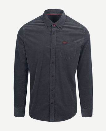 NZA overhemd omar fine corduroy donkerblauw | Regular-fit
