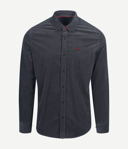NZA overhemd omar fine corduroy donkerblauw | Regular-fit