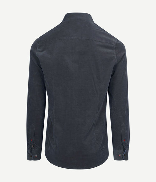 NZA overhemd omar fine corduroy donkerblauw | Regular-fit
