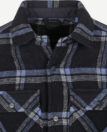 NZA overshirt alex wolmix donkerblauw | Regular-fit