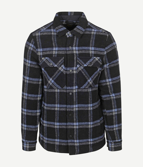 NZA overshirt alex wolmix donkerblauw | Regular-fit