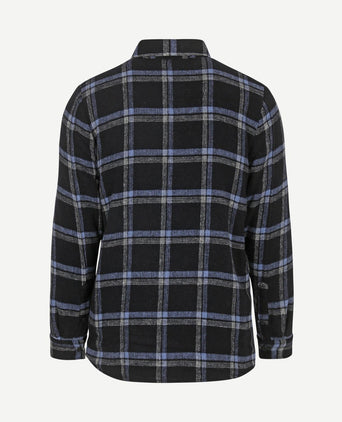 Overshirt alex wolmix donkerblauw