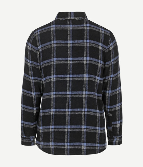 NZA overshirt alex wolmix donkerblauw | Regular-fit