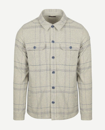 NZA overshirt atlas tenax check blauw | Regular-fit