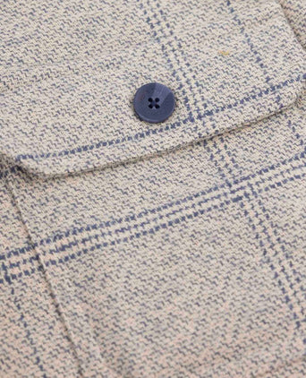 NZA overshirt atlas tenax check blauw | Regular-fit