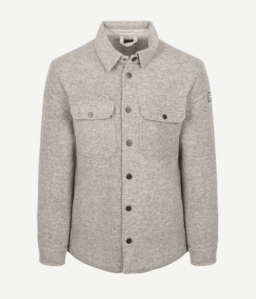 NZA overshirt willow wool blend greige | Regular-fit