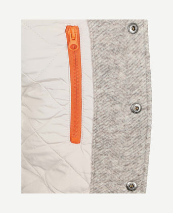 Overshirt willow wool blend greige