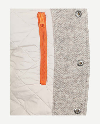 Overshirt willow wool blend greige