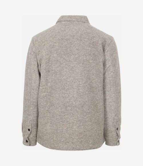 Overshirt willow wool blend greige
