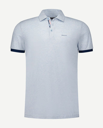 NZA polo briggs pastel blauw | Regular-fit