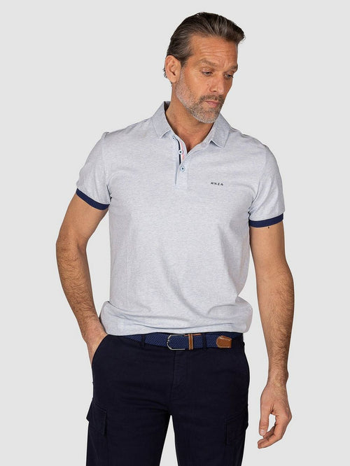 NZA polo briggs pastel blauw | Regular-fit