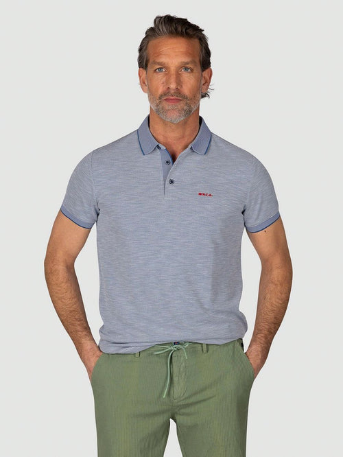 NZA polo corbin blauw | Regular-fit