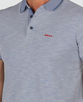 NZA polo corbin blauw | Regular-fit