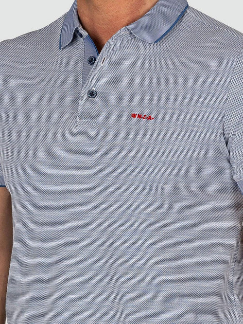 NZA polo corbin blauw | Regular-fit