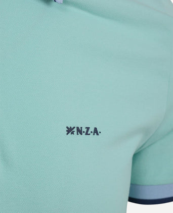 Polo foxton piqué pale leaf