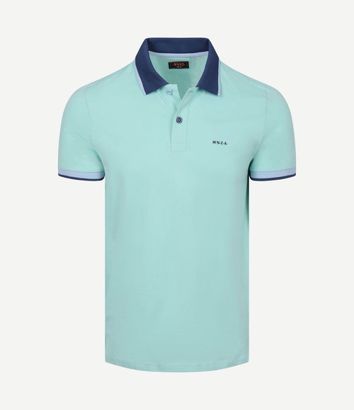 Polo foxton piqué pale leaf