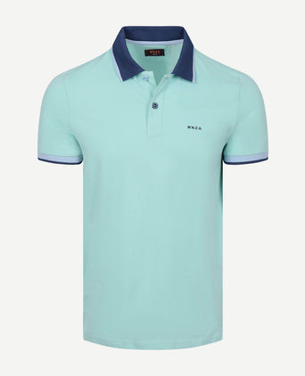 Polo foxton piqué pale leaf